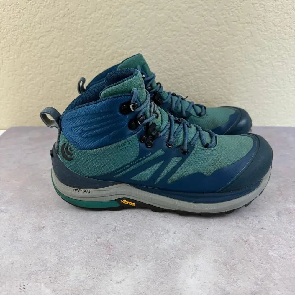 Topo Athletic Boots Womens 9.5 Trailventure 2 WP Blue Hiking Replacement Insoles